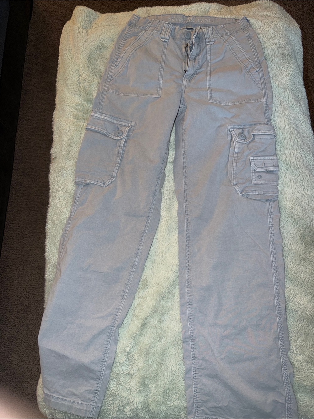 American Eagle Outfitters Light Gray Cargo Pants - Men